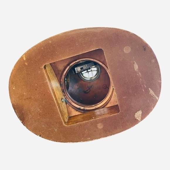 Antique Clock Brass Copper Diving Helmet Maritime Quartz Clock US Navy Clock - Picture 7 of 7